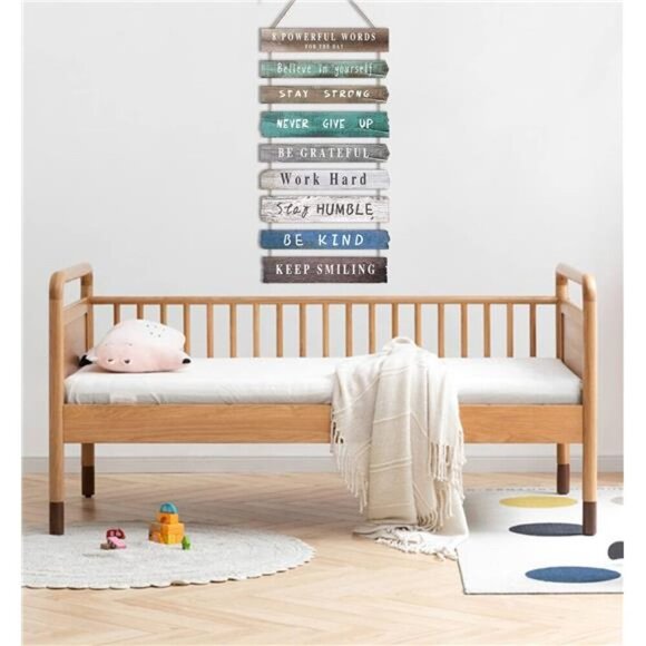 Inspirational Wall Art Decor for Office, Wooden Rustic Hanging Motivational Art - Picture 5 of 8